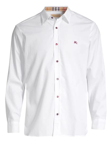 burberry white button down shirt women's fakes|burberry button up shirt men.